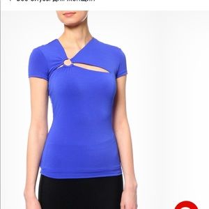 New Guess Marciano cut out blouse top shirt sleeve